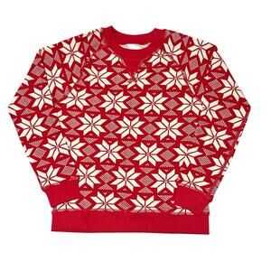 NWT Hanna Andersson Holiday Printed Snowflake Sweatshirt Size 8